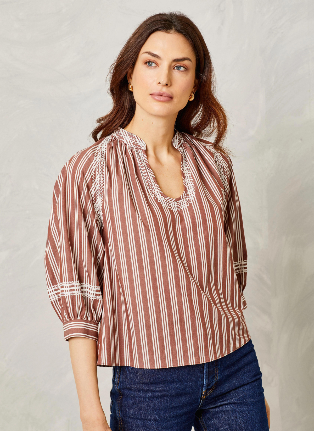 Eleanor Stripe Top