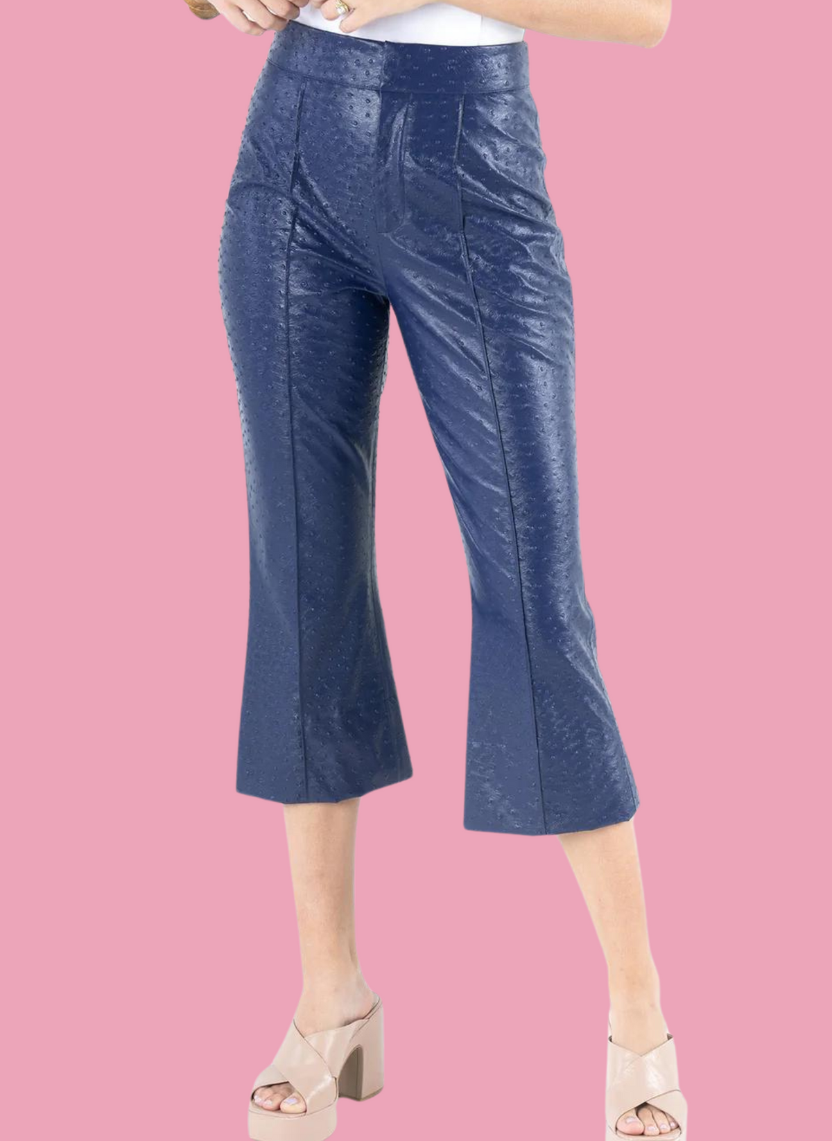 Saylor Vegan Ostrich Leather Pant