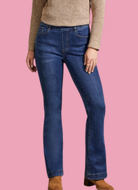 5 Pocket Pull-On Flare Denim