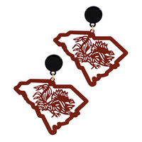 Enamel South Carolina Earrings