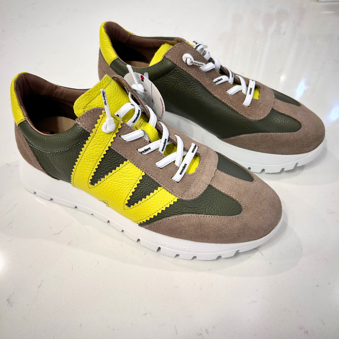 Wonders Meri Sneakers Taupe Green