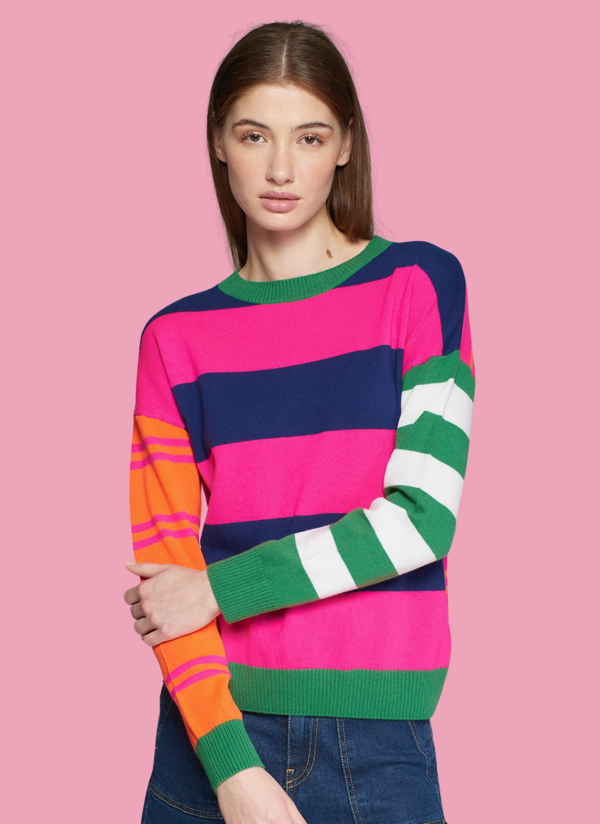 Fabiola Multi Stripe Sweater Just the Thing