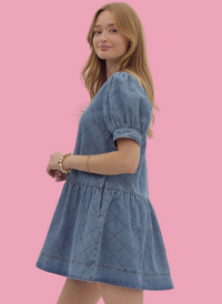 Denim Diamond Dress Just the Thing