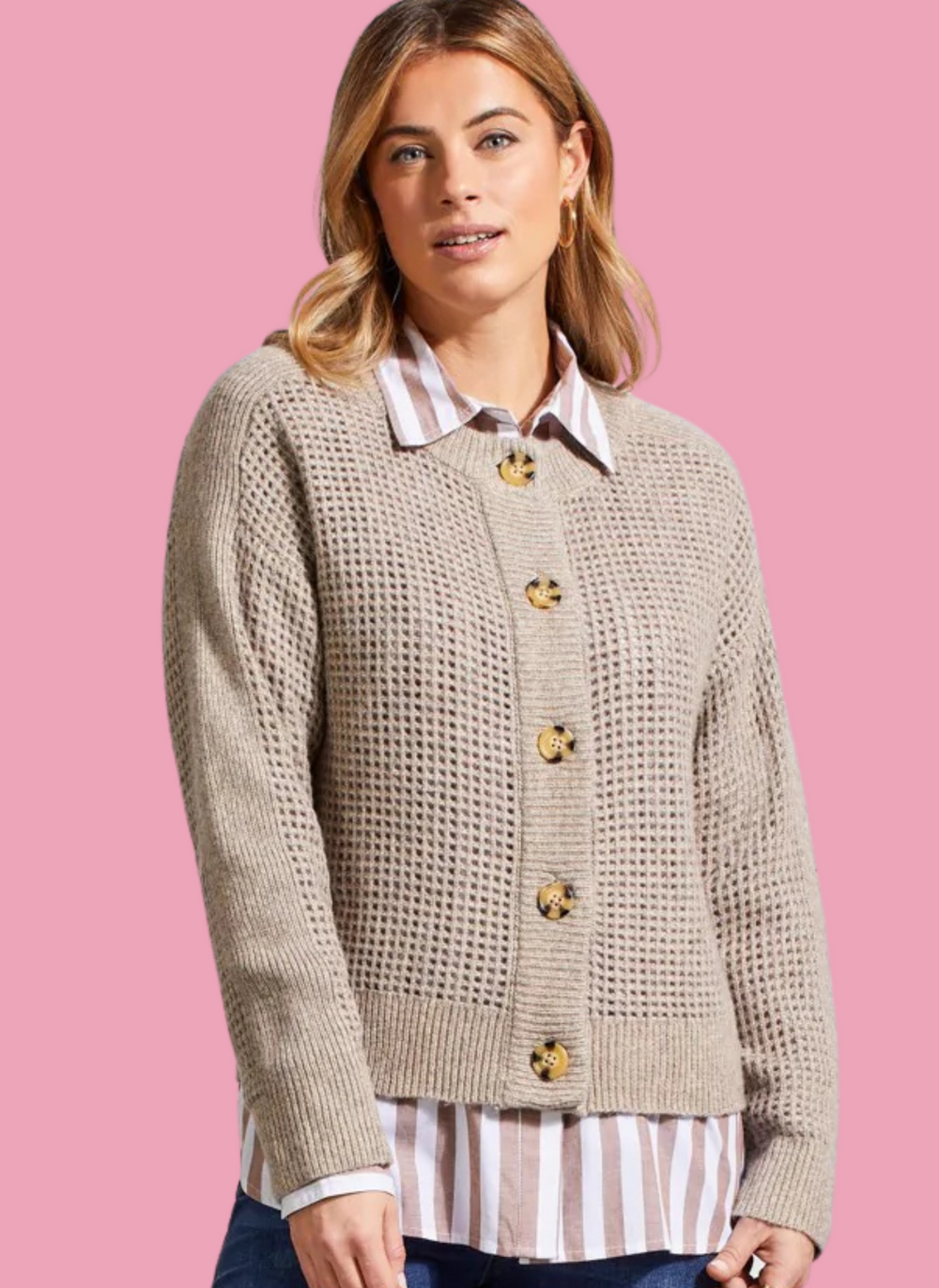 Open Stitch Cardigan Just the Thing