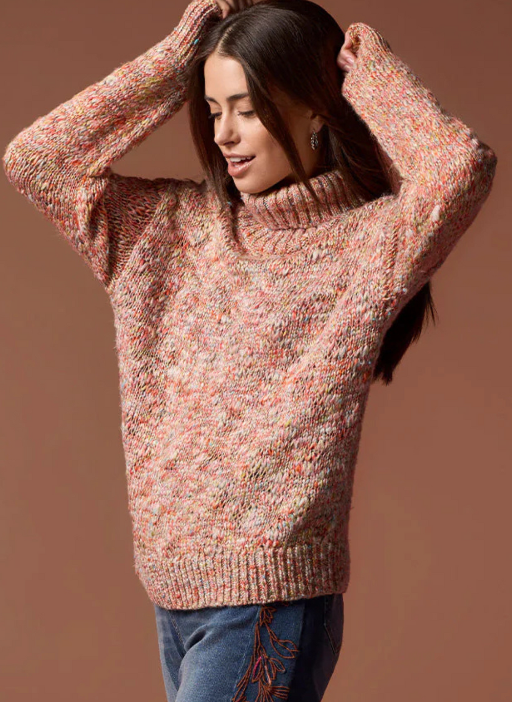 Multi colored turtleneck shop