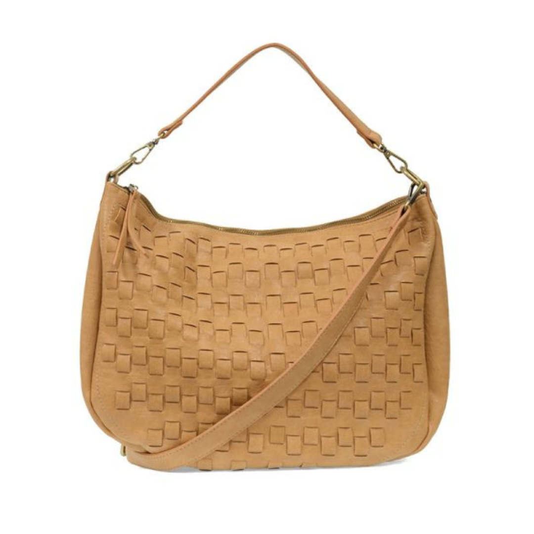 Kali Woven Slouchy Hobo Handbag