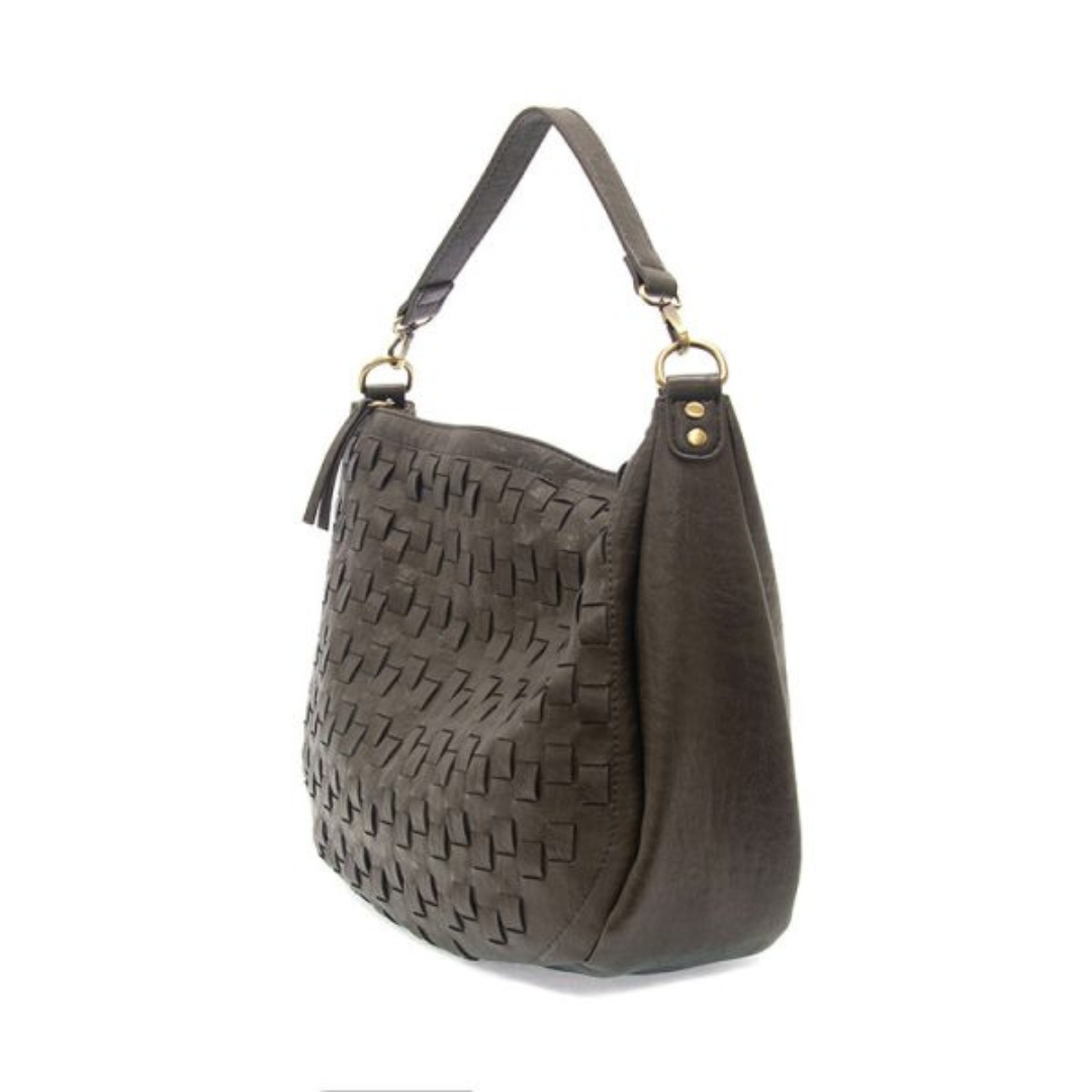 Kali Woven Slouchy Hobo Handbag