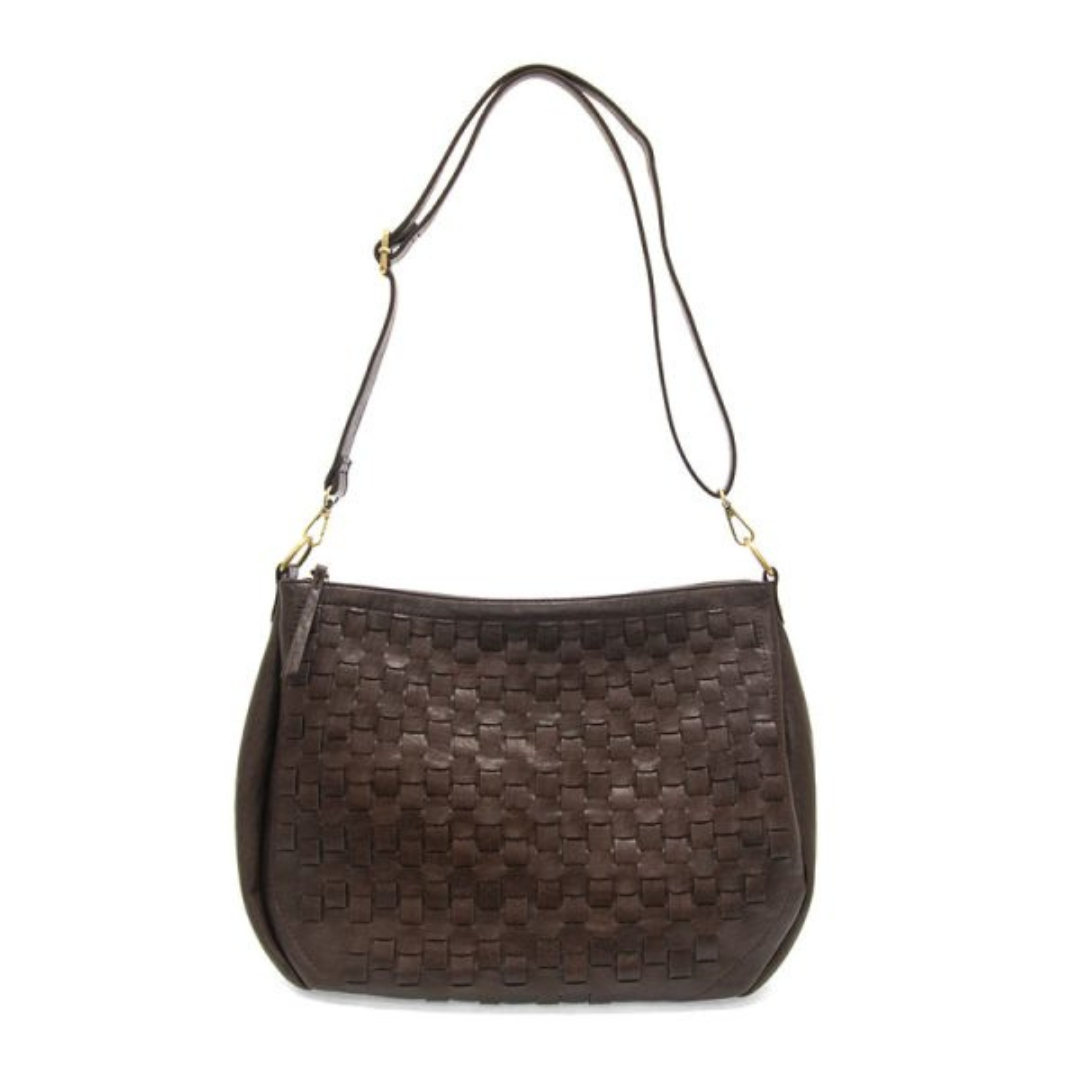 Kali Woven Slouchy Hobo Handbag