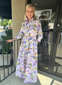 Tafetta Maxi Shirt Dress