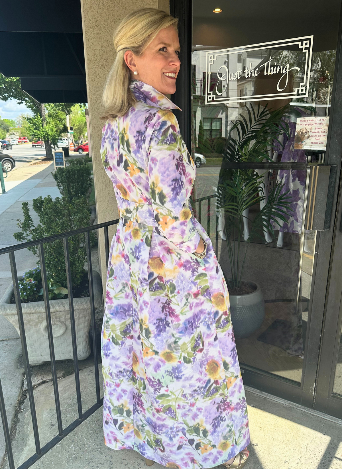 Tafetta Maxi Shirt Dress