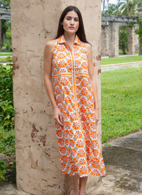 Windsor Midi Dress - Medallion