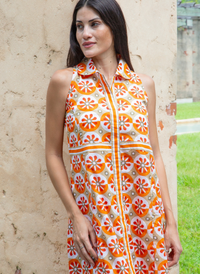 Windsor Midi Dress - Medallion