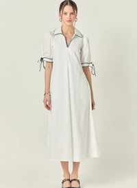 Stitched Detail Midi Dress