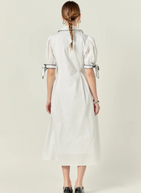 Stitched Detail Midi Dress