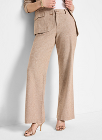 Linen Cotton Eliot Wide-Leg Pant