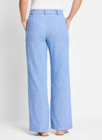 Linen Cotton Eliot Wide-Leg Pant