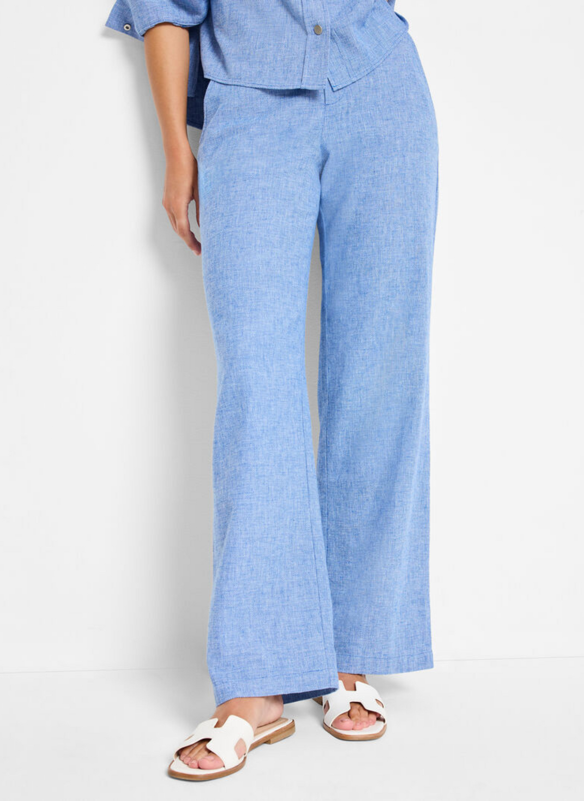 Linen Cotton Eliot Wide-Leg Pant