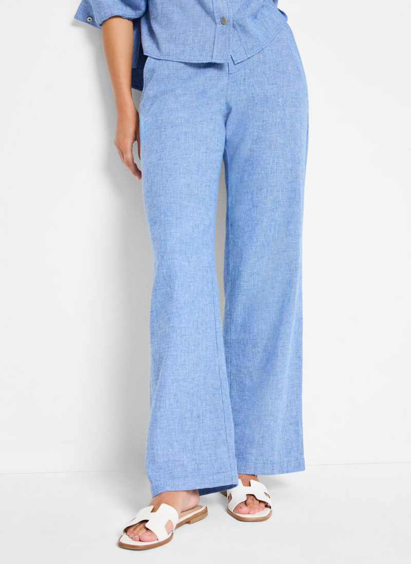 Linen Cotton Eliot Wide-Leg Pant