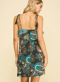 Paisley Ruffled Dress