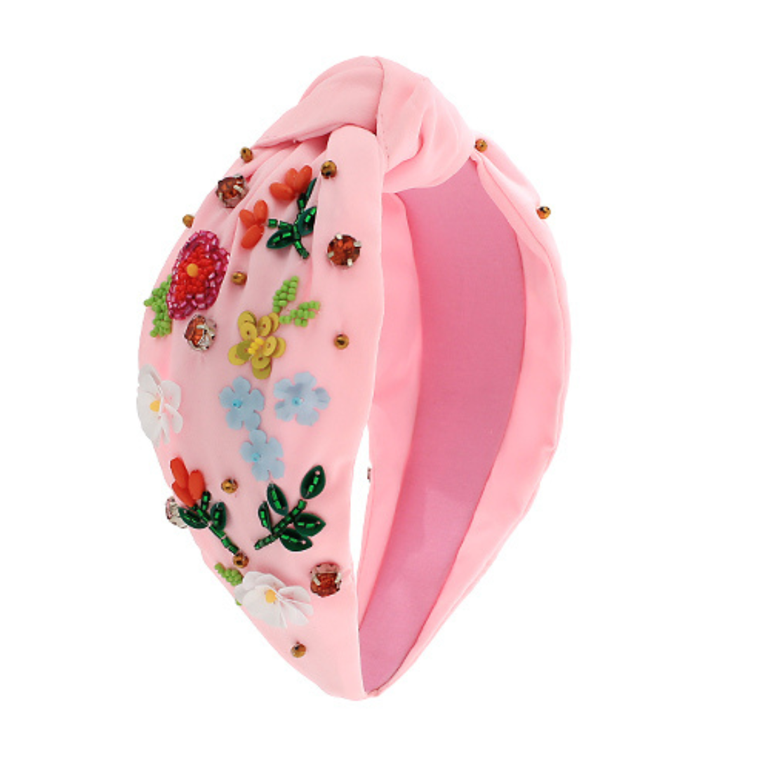 Floral Beaded Headband