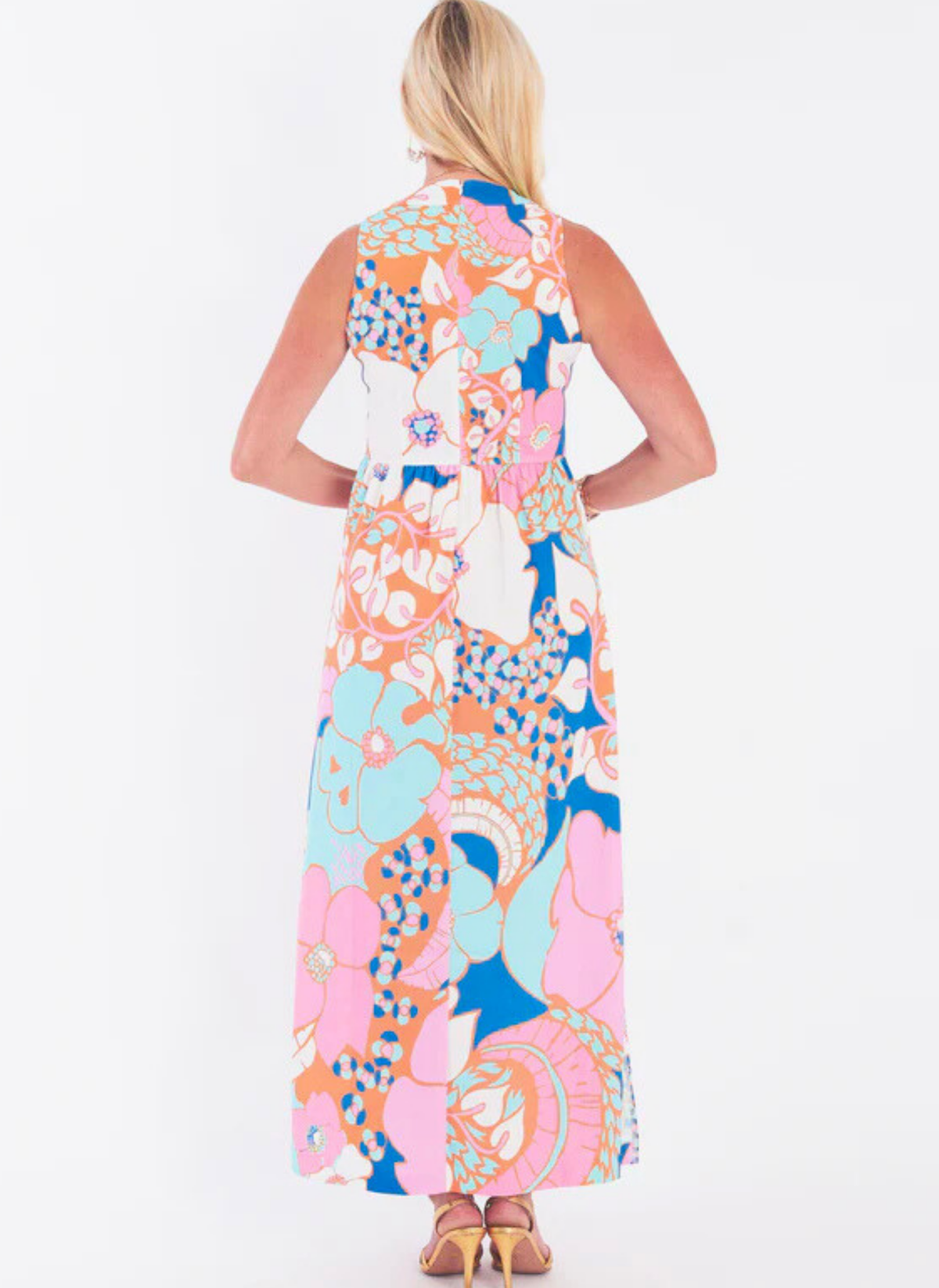 Nina Dress - Narnia Nectarine