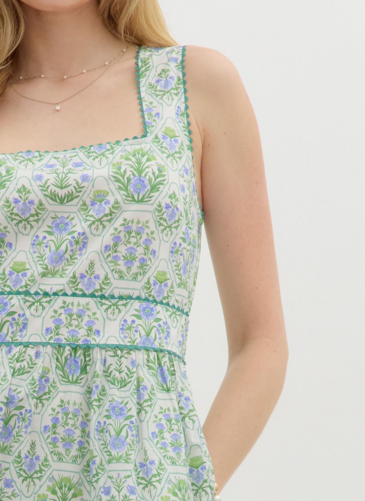 Midnight Garden Midi Dress