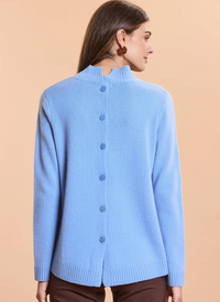 Cashmere Button Back Sweater