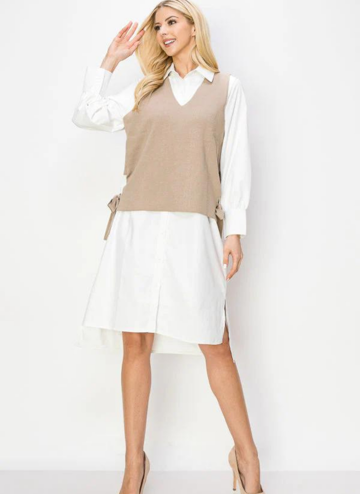 Whema Layered Shirt Dress