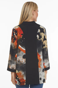 Abstract Print Woven Jacket