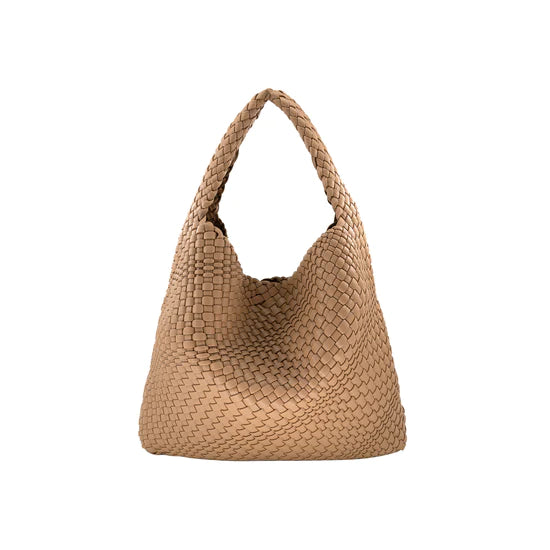 Woven Medium Hobo Handbag