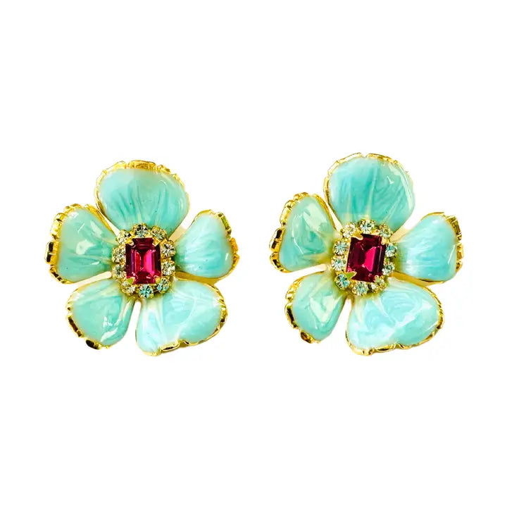 Jewel Flora Stud Earrings