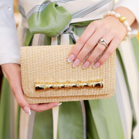 The Ruby Straw Clutch