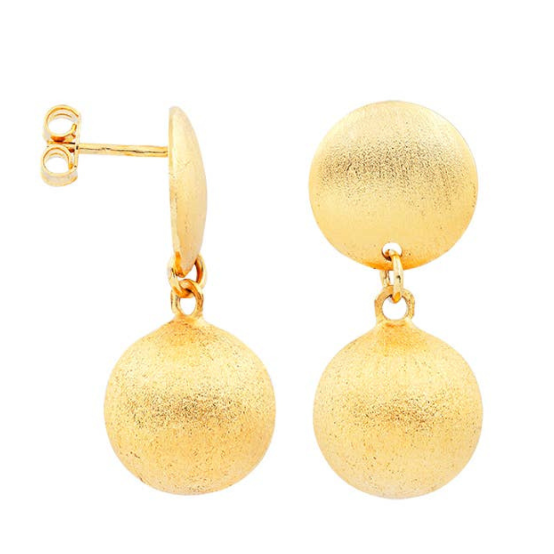 Orb Drop Stud Earrings
