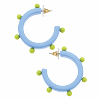 Olivia Studded Resin Hoops