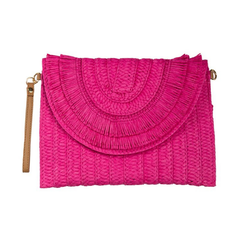 Athena Fringe Clutch