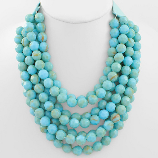 Multi Row Beaded Necklace